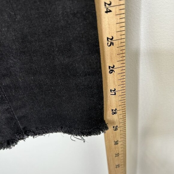 Frame Le Skinny De Jeanne Jeans Womens Size 26 Black Raw Hems - Picture 5 of 10